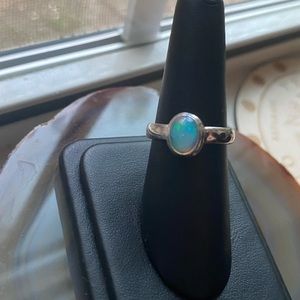 New GENUINE ETHIOPIAN OPAL .925 Sterling Ring in Size 7.25